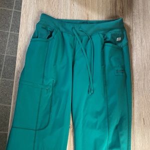 Cherokee infinity hunter green scrubs- medium petite